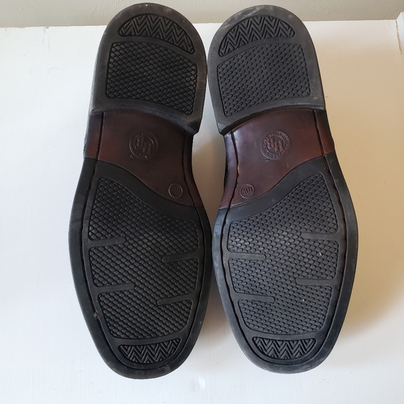 Hunters Bay Black Cap Toe oxford Derby Leather Men's Dress Shoes  Stylish - Picture 2 of 10